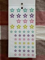 Used MAMBI Happy Planner 2018 Sticker Book Neon Lights Most Stickers Included