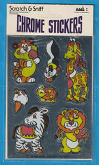Vintage 1980s 3M Mark 1 Scratch & Sniff Stickers ANIMALS