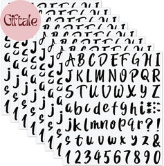 576 Pieces 8 Sheets Letters Stickers Self Adhesive Vinyl Letter for Graduation C