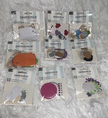 David Tutera Celebrate Scrapbook Bundle Tags & Embellishments Lot 9 Packs NEW