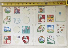 Vintage 80s Stickers Unicorn Made To Trade 2 Sheets