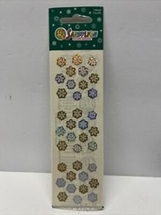 Sandylion Christmas Snowflakes Sticker Prismatic Winter 1 Sheet NIP VTG New