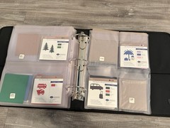 Creative Memories Binder w/ 8 Double Sided Sheets of Die Cuts/New and Used Sets