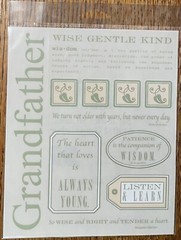 Lot Of 6 SRM Grandfather Grandmother Father Mother Brother Loving Memory Sticker