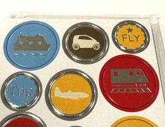 Michaels Stickers Travel Vacation Train Car Plane Boat Scrapbook VACA 36 CT NEW