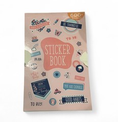 Pen+Gear Paper Sticker Book Pink Blue 15 Sheets 600+Stickers READ