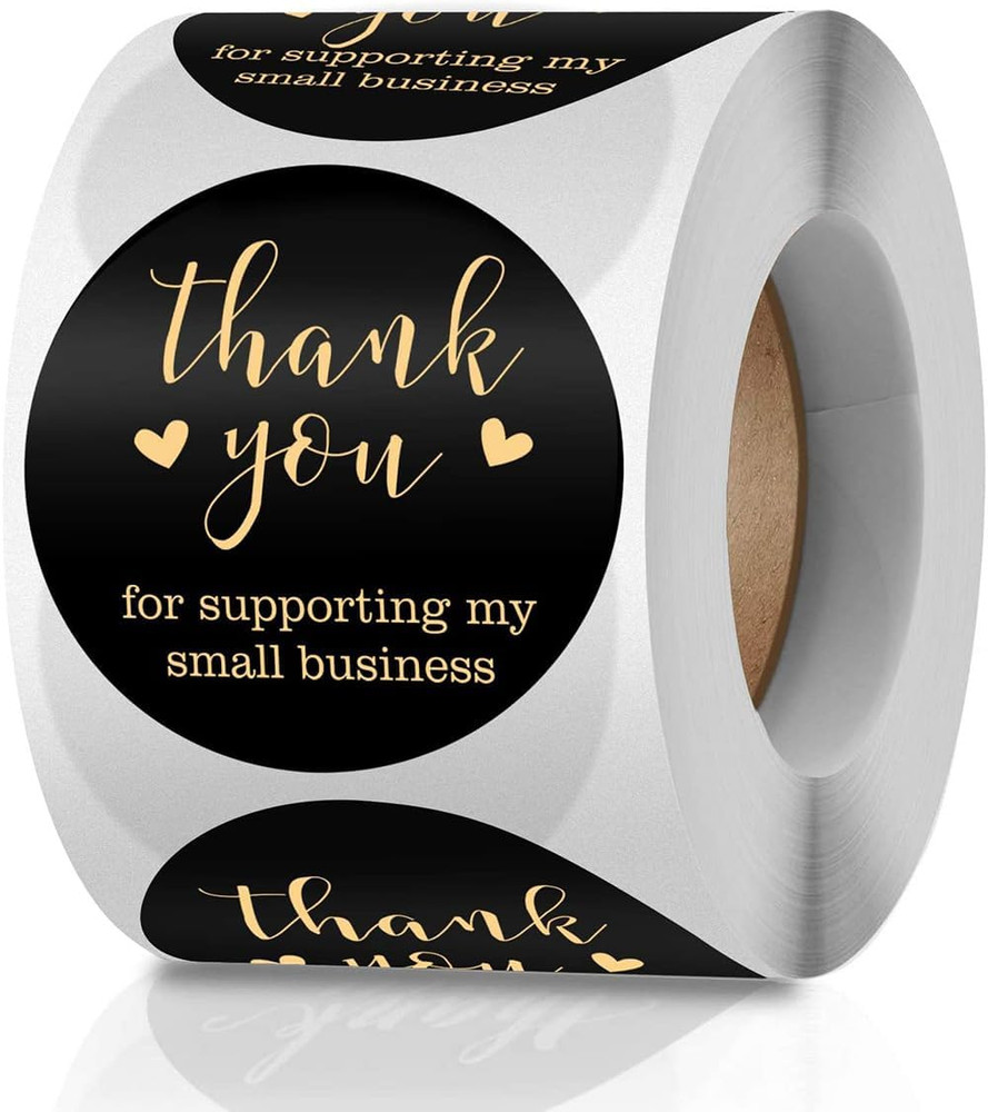 Thank You For Supporting My Small Business 2 Inch Self Adhesive 500 Label Roll