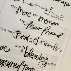 NEW 4 Sheets Deja Views Wonderful Words Rub-Ons Black Words Phrases -G