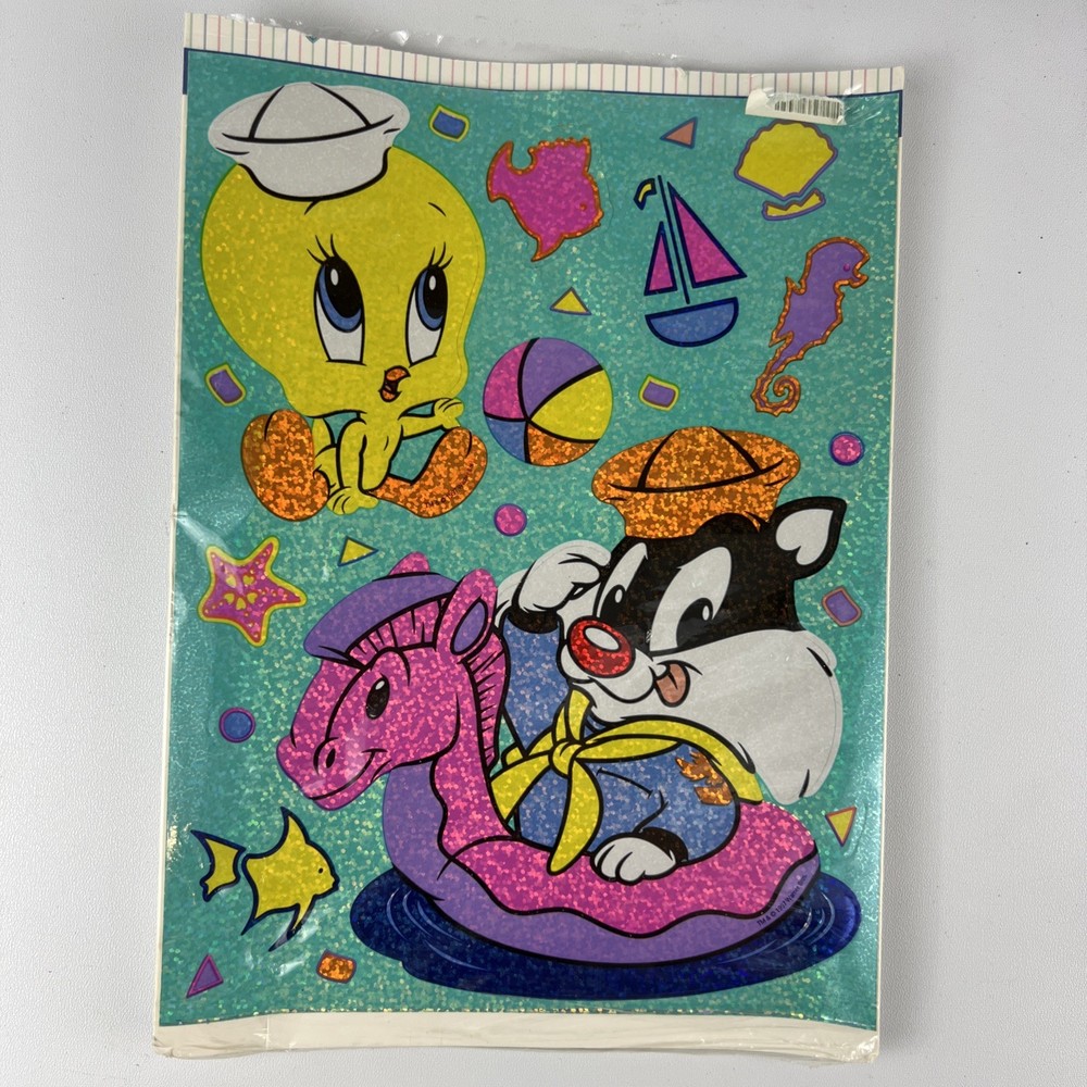 Vintage 1998 Sandylion Stickers Looney Tunes Baby Tweety & Sylvester New Opened