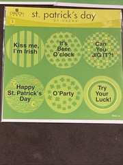Vtg AGC St. Patrick’s Day Stickers Irish Luck Kiss Party 5 Packs