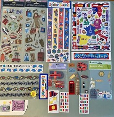 Lot of International Travel Paper, Stickers! NRN, Special Moments, Etc