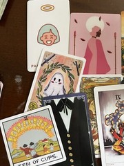 Lot Of 45 Tarot Cards Lot Junk Journal Collage Ephemera Single Swap Arcana