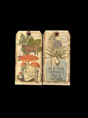 In The Land of Elsewhere Tags Mixed Lot Junk Journaling Crafting Gifts 6.25”x3”