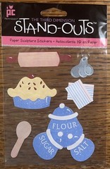 Provo Craft STAND-OUT 3D Sweet As Pie Baking Ingredients Recipes Spoons Stickers