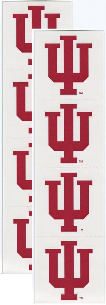 Indiana University HOOSIERS 8/pk NCAA Logo Scrapbook Stickers Sports Solution