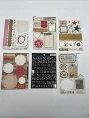 Scrapbooking Destash Lot My Minds Eye Echo Park Teresa Collins Stickers Rubons