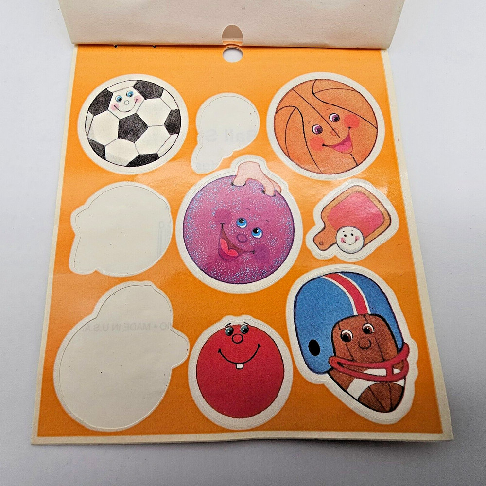 VTG Redi-Stix Sports Themed Stickers 1995 Y2K Have A Ball USA, 14 Stickers Total