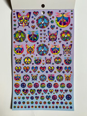 Lisa Frank 1885 Sticker Set Markie Unicorn Sugar Cookie Box Beauty Bits Vintage