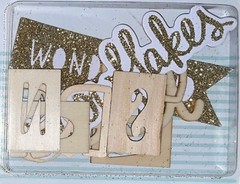 Crate Paper Snow & Cocoa Wood Veneers Die-Cut Wooden Snowflakes Wonderland Snow