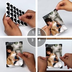 Black Photo Corners Self Adhesive Stickers, 10/120Piece Acid Free Photo/Picture