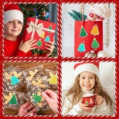 500Pcs Christmas Tree Stickers Roll Holographic Laser Xmas Pine Tree Buffalo Pla