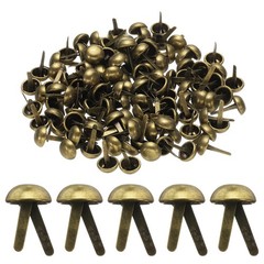 100pcs Brads Paper Fastener 10mmx17mm Metal Split Pin for Paper Craft Bronze