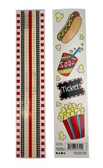 Vintage Movie Time & Coordinating Border Stickers One Heart One Mind & SRM Press