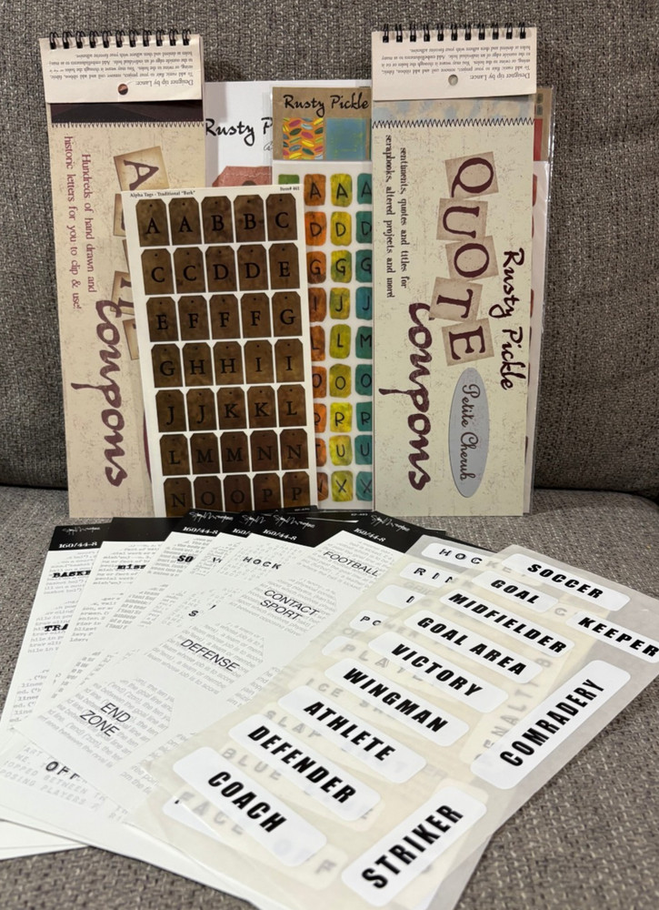 Rusty Pickle Scrapbooking lot (see description for details)