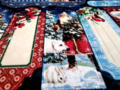Graphic 45 Let It Snow 12″ Cardstock Stickers Christmas Polar Bear Scrapbook VTG