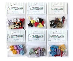 Buttons Galore 50+ Assorted FAIRY TALE Theme Buttons Set for Sewing & Crafts