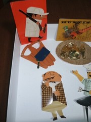 Scrapbook Vintage 60-70’s Men’s Gift Wrap Embellishments Craft Father’s Day 6ct