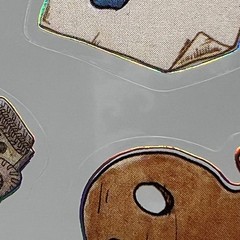 Artist Art Supplies Stickers 3 Sheets Scrapbooking Journaling Collage