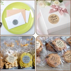 Heartfelt Gratitude: 500 Pcs 2-Inch Matte Thank You Round Stickers for Packaging