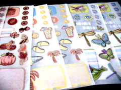 Lot of Stickers, Great Lengths, Summer, Autumn, Winter, Spring, Titles.