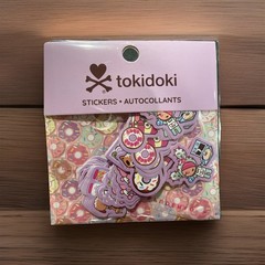 New Japanese Tokidoki Die-Cut 1″ * 40 Sticker Pieces 8 Designs – Purple HTF ❤️