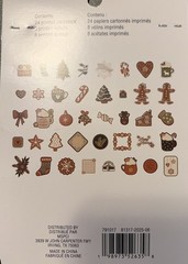 RECOLLECTIONS DIE CUT SHAPES EPHEMERA 40 PC GINGERBREAD FOREST CHRISTMAS ~ NEW