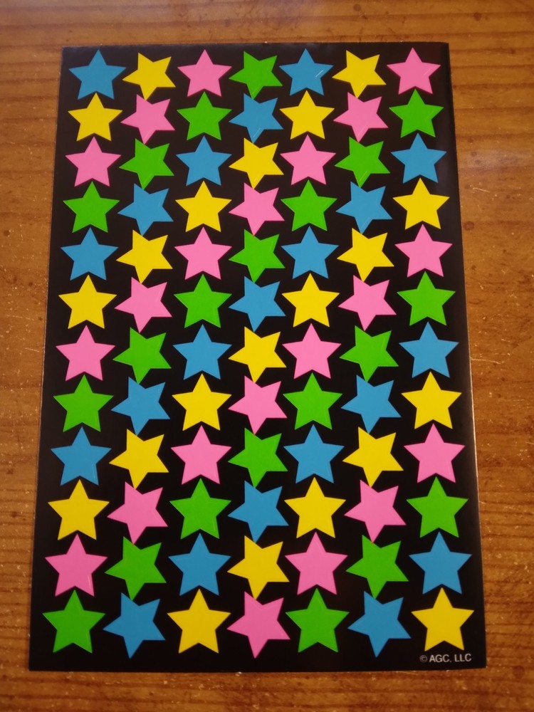 Planner stickers Multi color Stars to keep you happy 278539