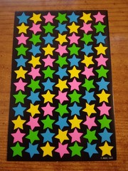 Planner stickers Multi color Stars to keep you happy 278539