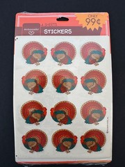 (251) Total Vintage Thanksgiving Stickers Hallmark 1983 1990s NEW SHEETS