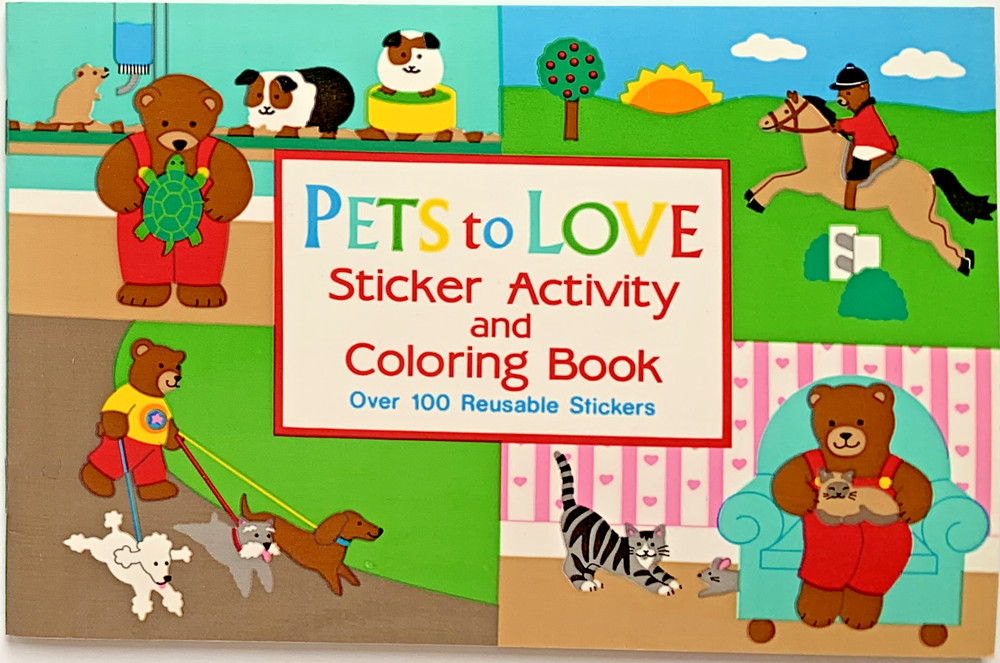 1991 Sandylion 5.5″ x 8.5″ Sticker Activity & Coloring Book -Pet to Love -36007