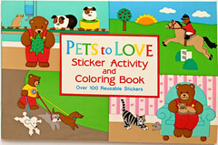 1991 Sandylion 5.5″ x 8.5″ Sticker Activity & Coloring Book -Pet to Love -36007