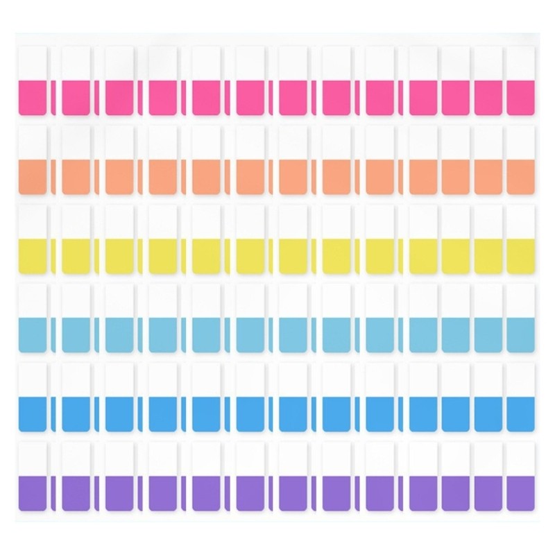 Repositionable Index Tabs Book Tabs Flags Adhesive Page Markers in 3 Size