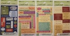 Lot of 12 CREATIVE TOUCH Scrapbooking Stickers MIX ASSORTMENT