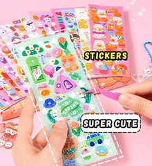 Korean polco deco cute sticker sheets surprise set of 10 grab bag pack kawaii
