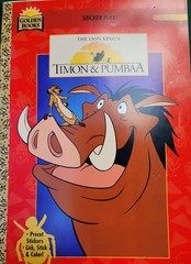 2 Vintage Disney The Lion King Stickers Rare Mix Sheets Glossy Activity Books