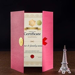 Hybsk Gold Metallic Certificate Sealing Labels Awards Legal Embossing Stickers