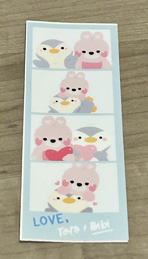 NEW PaperKumaCo Photo Booth Vinyl Sticker Strip Paper Kuma Co