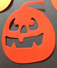 JACK-O-LANTERN Die-Cut(6pc) 1-3/4″x2″•Pumpkin•Black/Orange•Scary •Halloween•Face