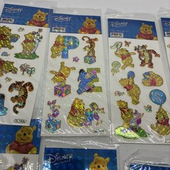Disney Pooh Piglet Eyeore Stickers lot of 10 New
