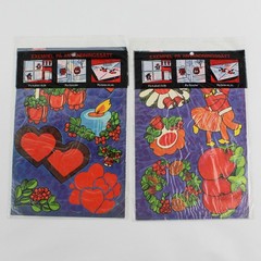 Lot Of 2 Gerhards Matching Decorative Die-Cut Christmas Figures Self-Adhesive